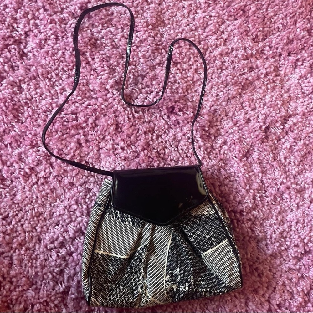 Stuart Weizman Elegant Black and Gray Women's Bag
